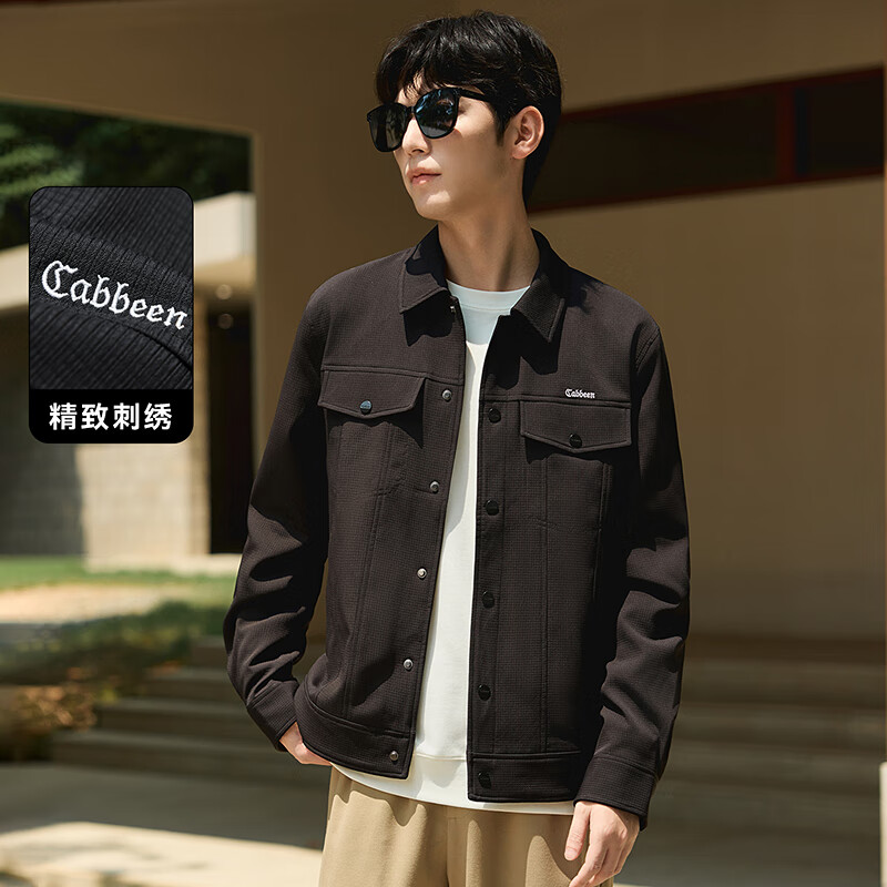 Cabin floral letter embroidered jacket 24 autumn coat casual fashion comfortable texture anthracite 01 48