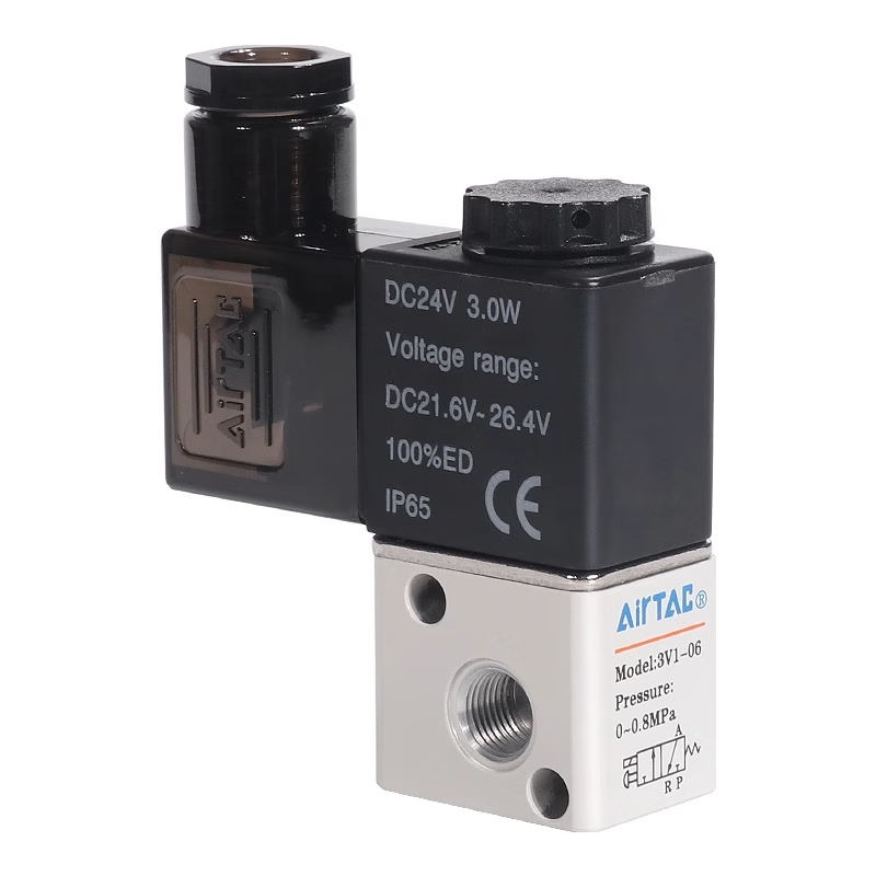 Yadeke two-position three-way solenoid valve 3V1-06A integrated valve 3V106B2F/3F/4F/5F/6F/7F/8F/9F 3V106B without bracket DC24V