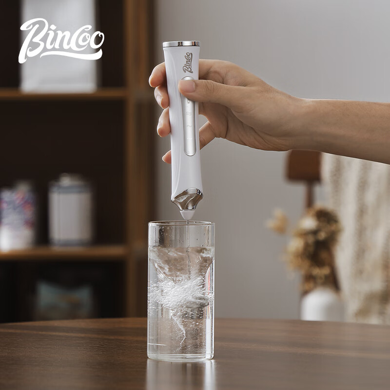 Bincoo electric milk frother coffee latte art automatic milk frother handheld whipper small handheld stirring stick