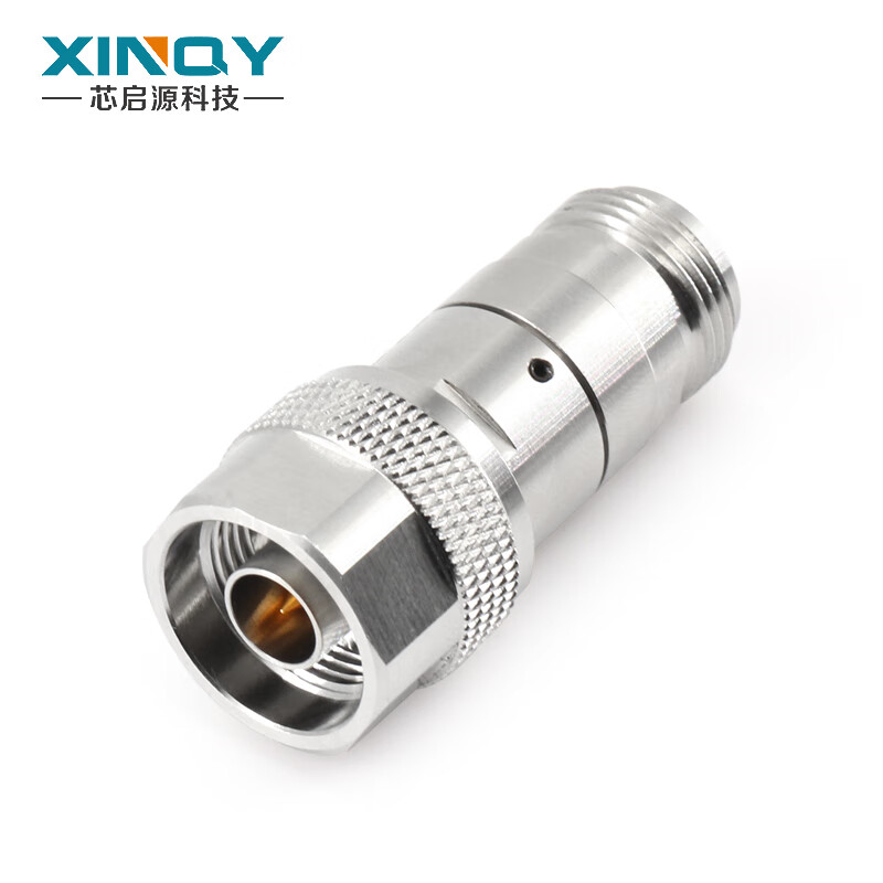XINQY Xinqiyuan N-JK type RF coaxial attenuator 6G/18g power 2W signal power fixed attenuation head 1-30dB DC-18G power 2W attenuation value 1dB