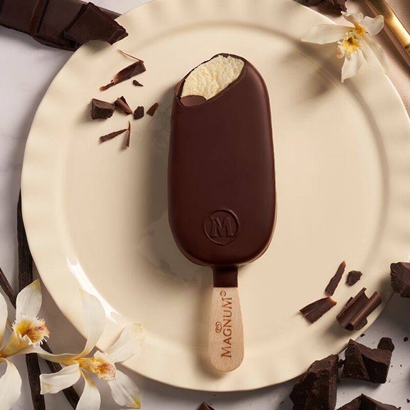 Menglong Beloved Classic Combination Vanilla Truffle 12 Pieces Ice Cream Gift Box Same Style as Open Market Customers 774g