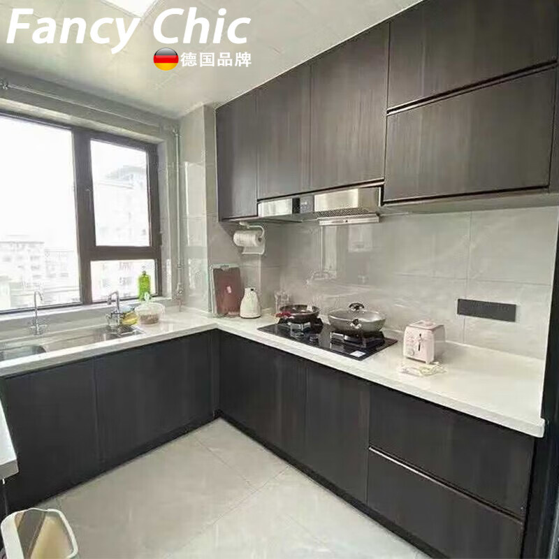 FANCYCHIC cabinet custom-made stove cabinet combination cabinet custom-made L-shaped U-shaped wall cabinet kitchen kitchen cabinet overall customization main picture