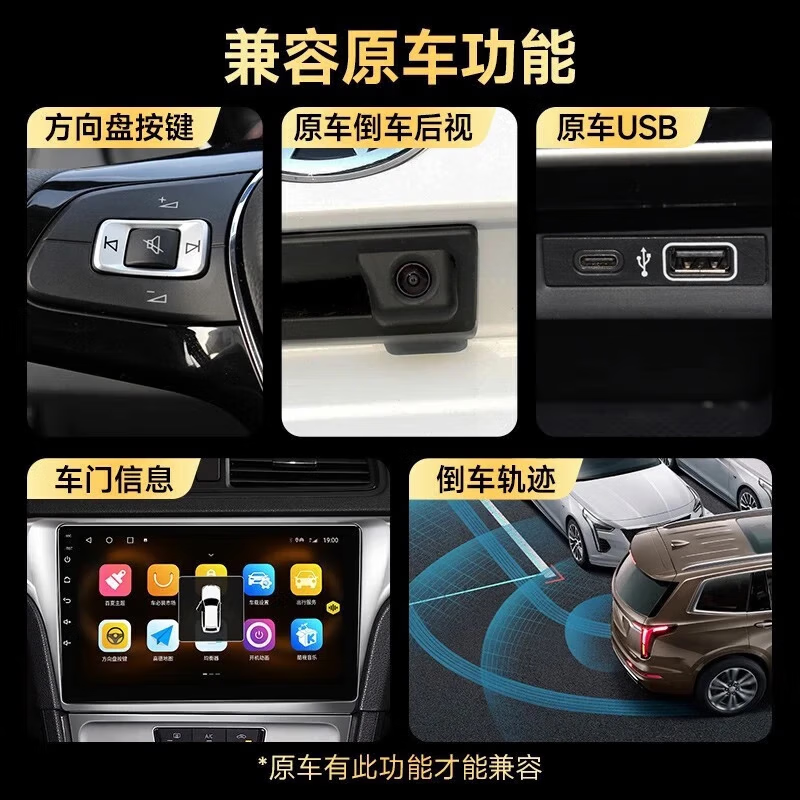 Shengpai is suitable for 2013-22 Honda Lingpai car central control smart large-screen navigator reversing image all-in-one GPS 2+32G HiCar/CarPlay official standard + reversing rear view