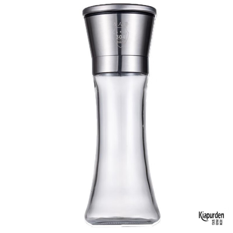 LNGA LANDGRE German imported quality kitchen pepper grinder carbon steel core 304 stainless steel household manual grinding bottle peppercorn ceramic core short one