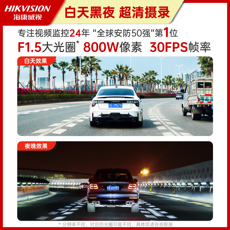 Hikvision Hongqi H5 HS5 H6 H7 HS3 HS5 HS7S9 special car driving recorder 4K high-definition cable-free