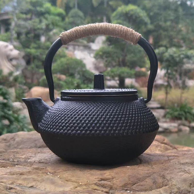 Kettle Iron Copper Coin Iron Kettle Japanese Iron Art Teapot Handmade Retro Gold Iron Kettle Ancient Coin Retro Kettle Cast Golden Flying Fish 1ml