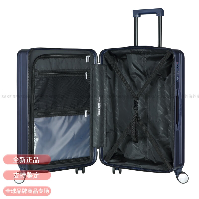 AMERICAN TOURISTER eight-wheel rotating trolley case NI5 counter same style 21-inch 25-inch 29-inch zipper case ultra-light TSA suitcase black dust-proof case cover packing strap 29 inches with Samsonite warranty card