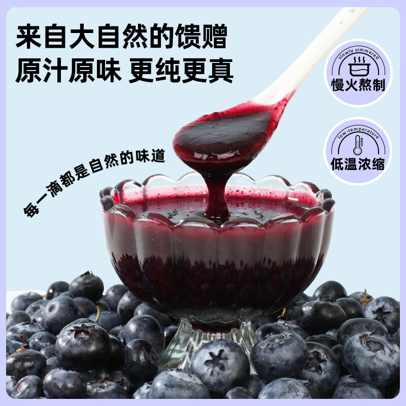 Facai Blueberry Jam 500g Baking Ingredients Fruit Jam Western Pastry Cream Cake Color Seasoning Western Sauce