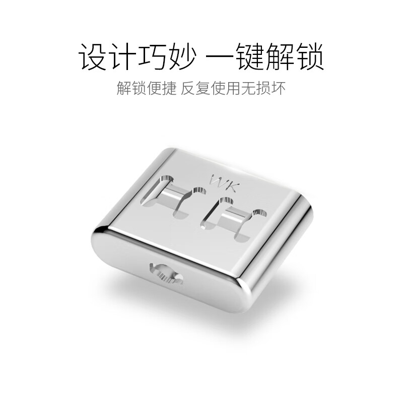 Weizhikong Enterprise USB Security Lock USB Occluder Sealing Plug USB Security Plug USB Lock USB Dust Plug Bright Silver/Type-C Lock (100 pieces + 2 tools)