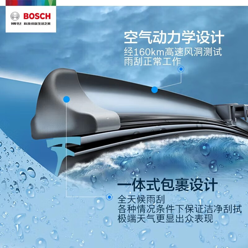 Bosch (BOSCH) original car boneless wiper blade, wiper blade, wiper strip, suitable for Hongqi H5 17 to 25 models
