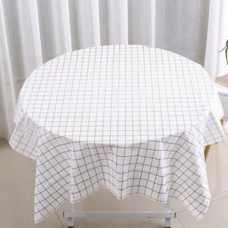 An Junsheng disposable tablecloth oil-proof and waterproof thickened plaid tablecloth round rectangular hotel wedding banquet home 3 pack (30 sheets) thickened red plaid 160cm*160cm