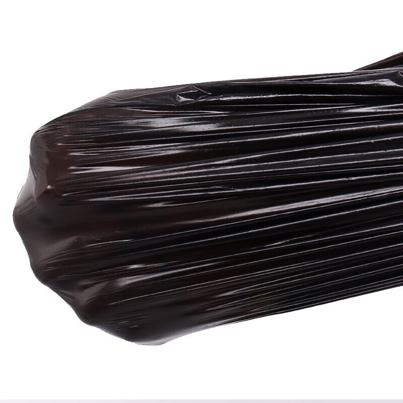 Lide Large Flat Mouth Garbage Bags Thickened Black 50*60cm*150 Garbage Bags for Household Use