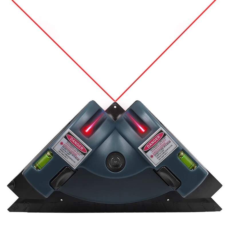 Taipeng wall tile 90 degree laser angle meter, ceramic tile right angle floor meter, ceramic tile right angle infrared level meter, blue right angle laser level + 4 AA batteries