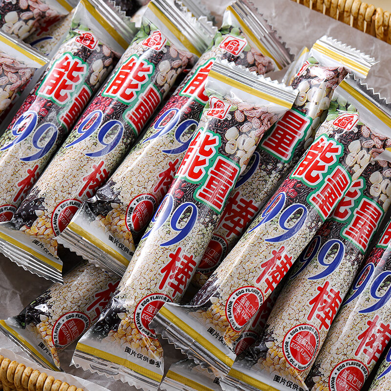Beitian imported from Taiwan 99 energy bar children and adults puffed snacks coarse grain cereal bar egg yolk flavor 180g