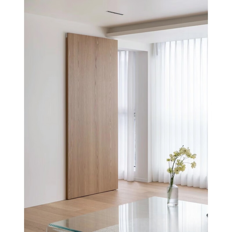 Ghost door invisible log color minimalist ghost door sliding door cloakroom sliding door paint-free hidden door invisible door trackless suspended door paint ghost door