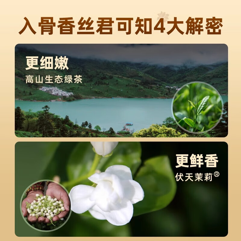 Yifutang Tea Jasmine Tea Jasmine Fragrance Pearl Dragon Pearl New Flower Special Grade Seven Essence Strong Fragrance Hengxian Drink for Yourself 200g