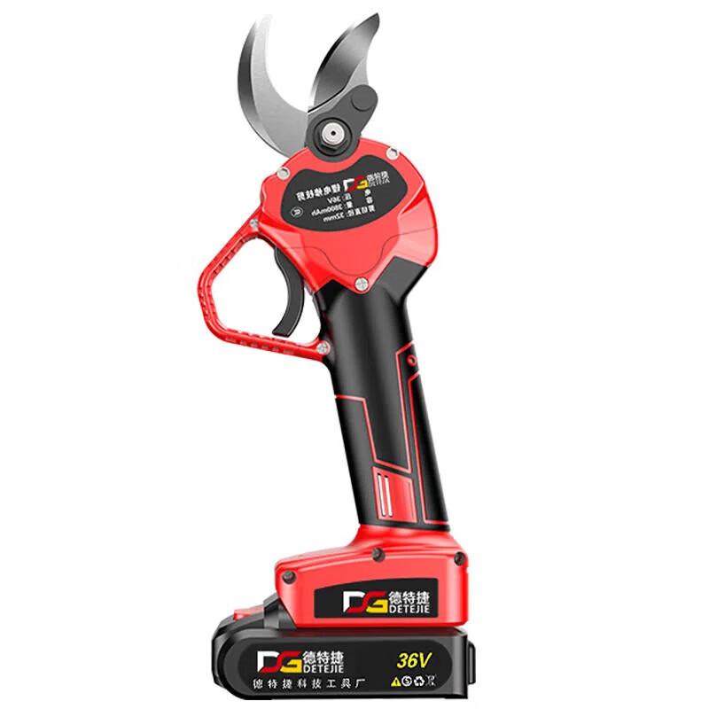 Detejie special scissors for cutting branches, pruning shears, garden fruit tree thick branches, labor-saving large scissors sk5 powerful garden garden 13556, opening 5.0, two batteries and one charge