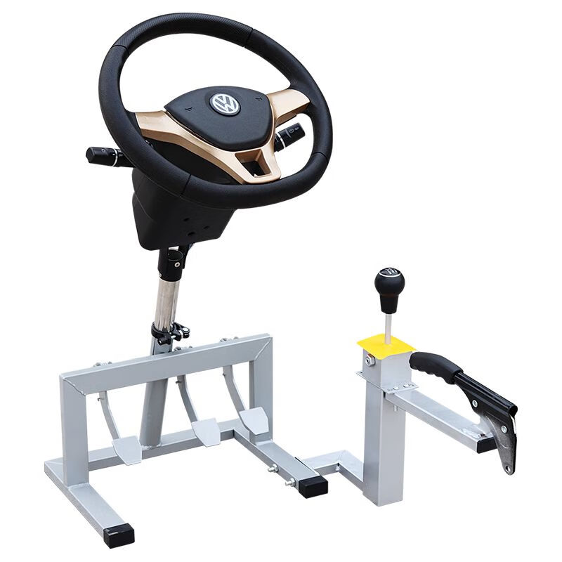 Driving school coach car car driving steering wheel simulator subject two steering driver's license training machine artifact upper gray C2 automatic transmission total three turns one and a half times
