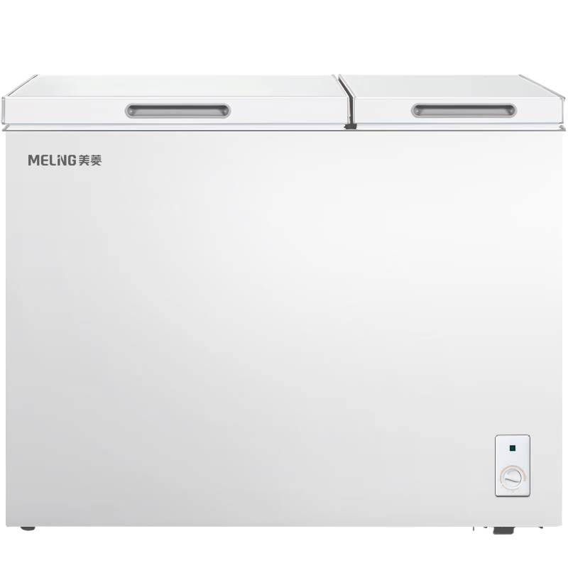 Meiling (MEILNG) first-class energy-saving double-door double-temperature freezer home commercial deep-freezing quick-frozen primer large capacity refrigeration and freezing dual-use 506 liters dual-temperature top-opening-large capacity 1L