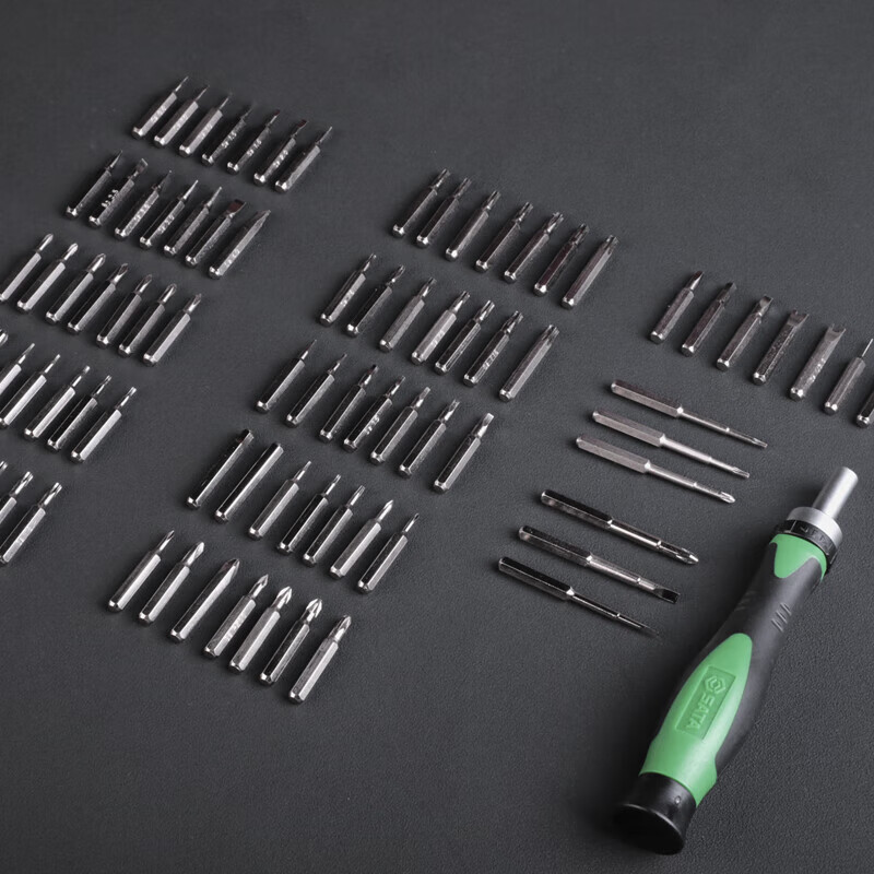SATA Home Computer Repair Clock Disassembler Slotted Cross Screwdriver Multi-function Ratchet Wrench Available in Multiple Specifications 91-piece Precision Bit Set 05105