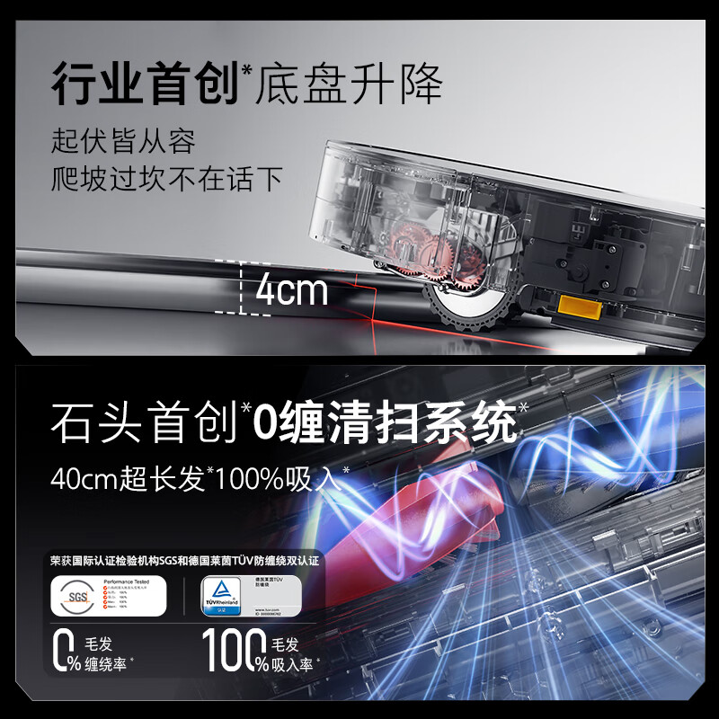 Roborock sweeping robot G30 all-in-one sweeping and mopping mop self-cleaning self-dust collection hot water washing and drying automatic cleaning robot G30 intelligent water supply version