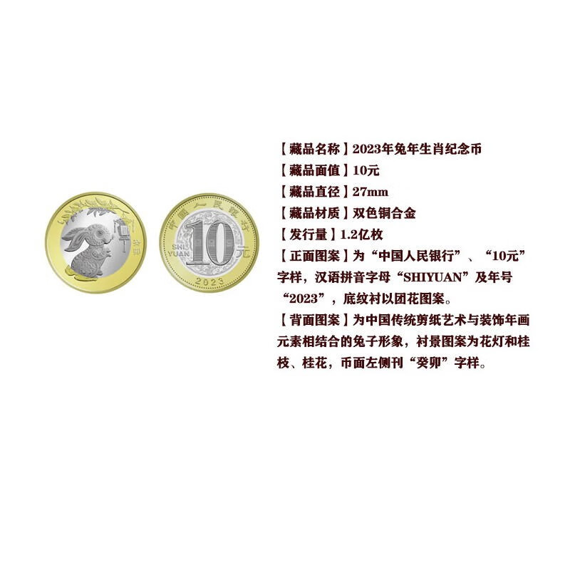 Haozangtianxia 2023 Year of the Rabbit Zodiac Commemorative Coin 1234 Year of the Rabbit Zodiac Stamps Rabbit Safe Family Portrait