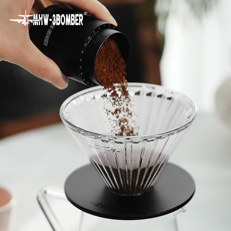 MHW-3BOMBER bomber coffee elf filter cup, heat-resistant glass V60 coffee filter cup, hand-brewed coffee filter