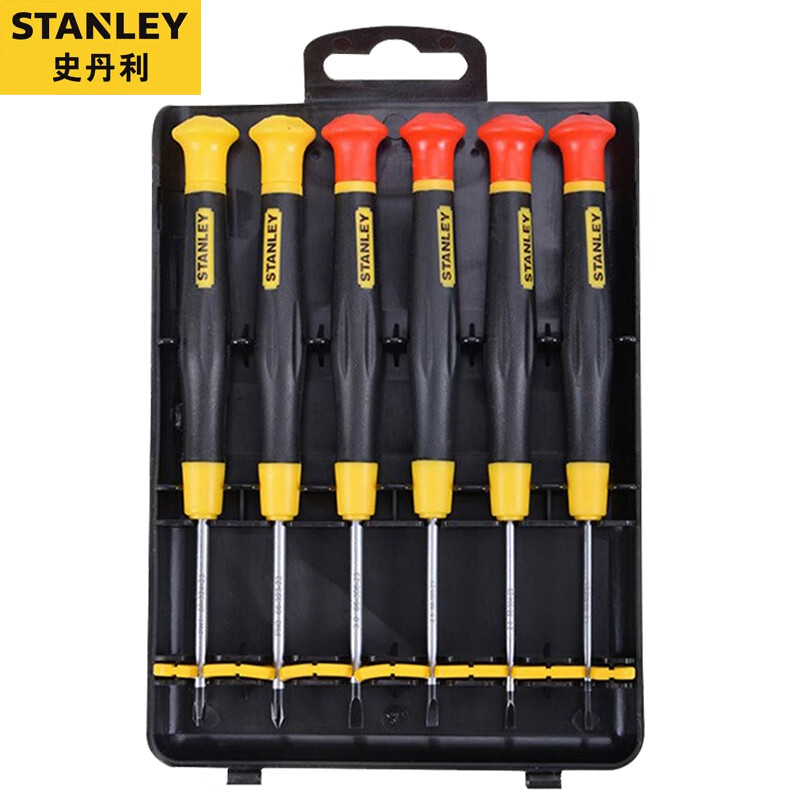 STANLEY Precision Screwdriver Set Cross Slotted Screwdriver Household Laptop Disassembly Tool 66-392-23