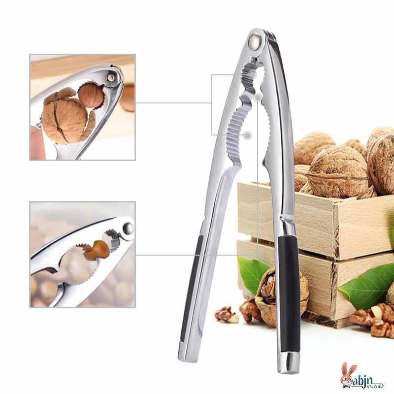 OEING stainless steel thickened walnut machine whole hazelnut peeling pliers black peach clamp nut hazelnut dried fruit pliers sheller basic model with needle
