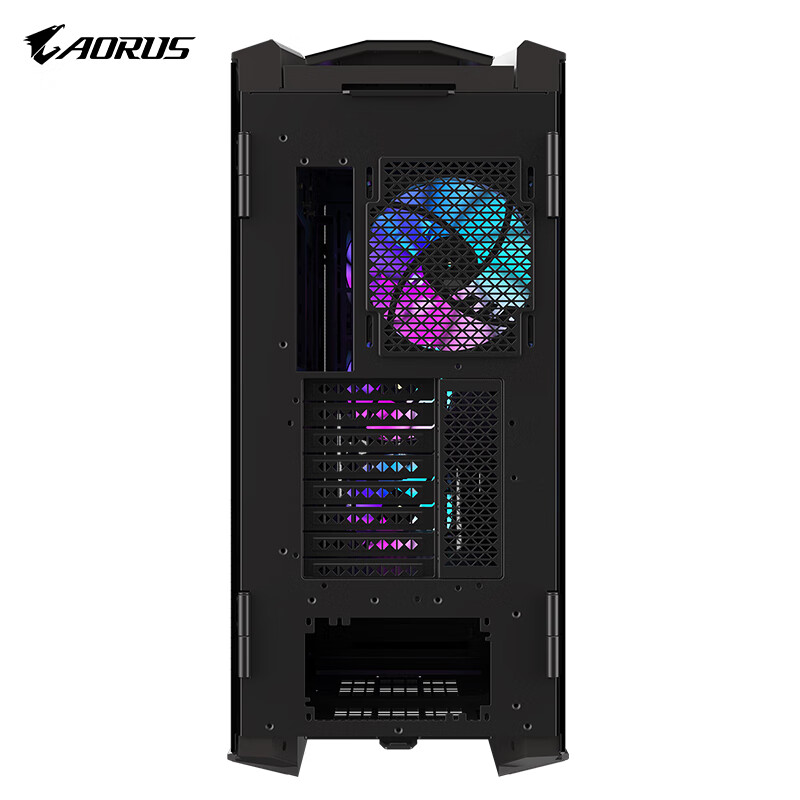 95% new GIGABYTE mechanically carved AC601G, hidden backline, double-sided tempered glass side see-through, compatible with water-cooled graphics card vertical installation/420 water-cooling positions/pre-installed 4 fans/maximum compatible with E-ATX
