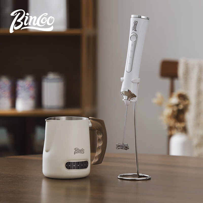 Bincoo electric milk frother coffee latte art automatic milk frother handheld whipper small handheld stirring stick