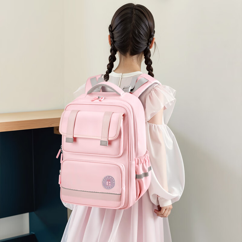 Golf (GOLF) schoolbag primary school girl children's backpack 1-4-6 grade burden reduction spine protection large capacity high appearance lightweight