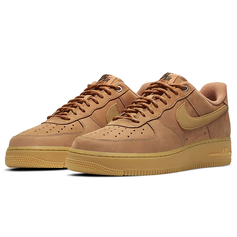 Nike NIKE Men's Air Force One AF1 New Year's Gift Sports Shoes CJ9179-200 Wheat Color 41