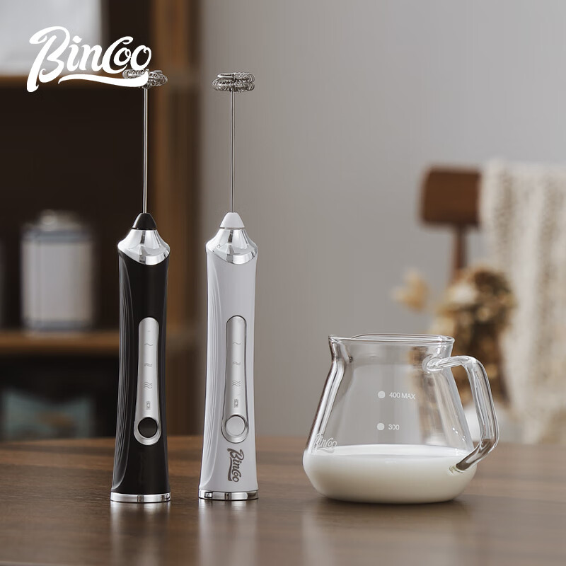 Bincoo electric milk frother coffee latte art automatic milk frother handheld whipper small handheld stirring stick