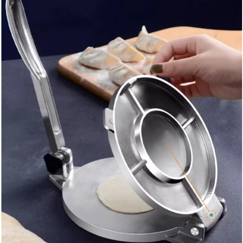 Zhexiang German Quality Dumpling Making Artifact 2025 Thickened Aluminum Alloy Skin Press Lazy Man Rolling Dumpling Tool Black Dumpling Skin Pressing Machine Small