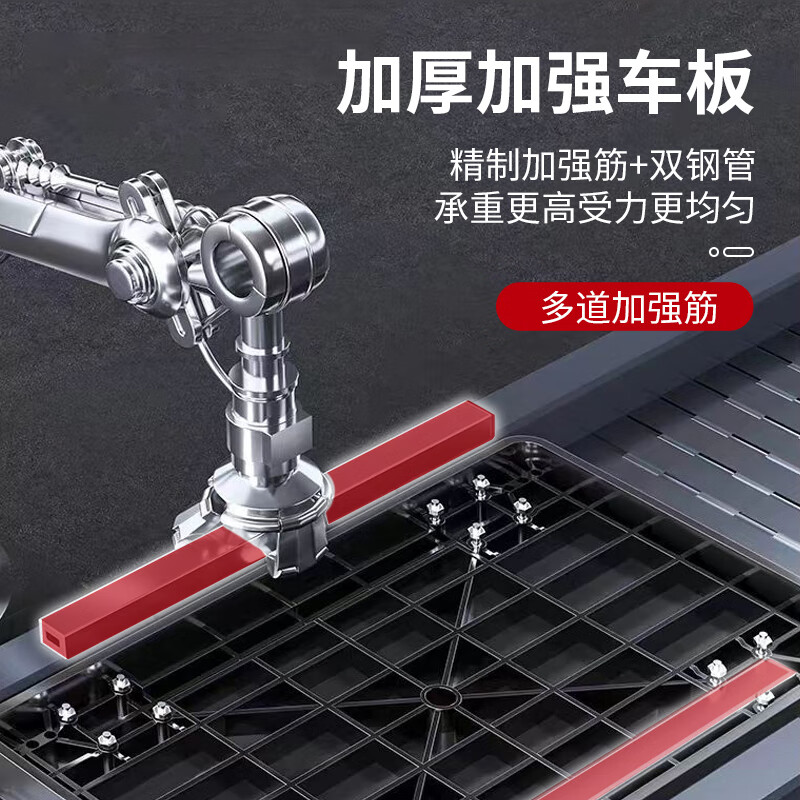 Work partner small trolley flatbed trolley 90*60cm 5 inch PVC labor-saving wear-resistant double tube 900 pounds decoration small trailer transport hand trolley folding