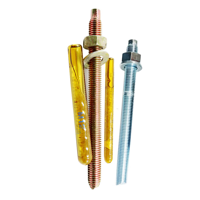 CLCEY8.8 grade 10.9 grade 12.9 grade high strength chemical bolt lengthened chemical anchor galvanized expansion screw M20 M16*190 (10.9 grade 10 sets with chemicals)