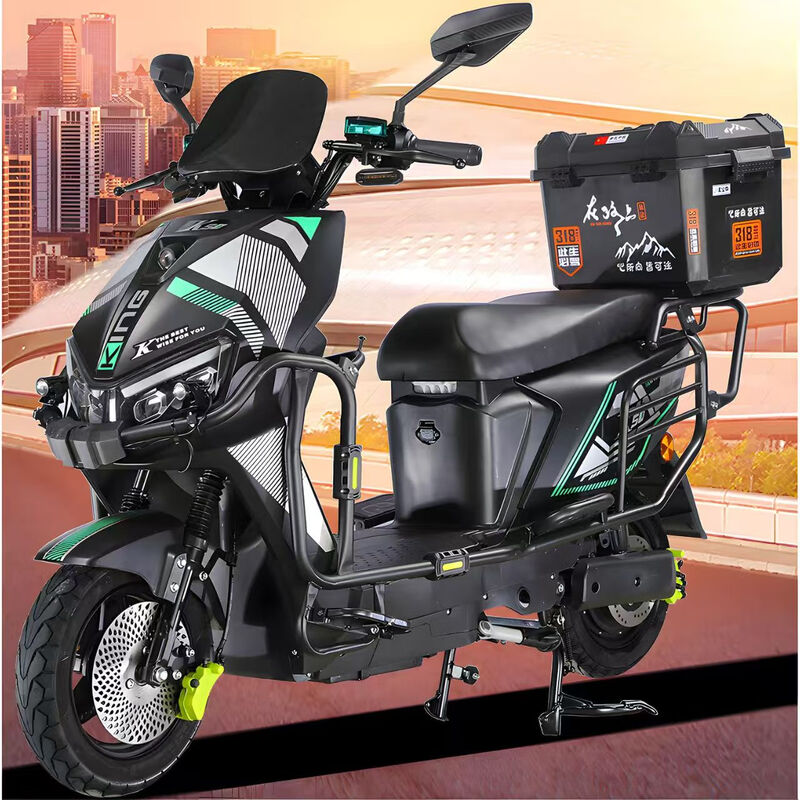 Blue Sky Mare Leopard Takeaway Electric Car Black Knight Electric Car 72 High Speed Battery Swap Long Distance Running King Pedal Battery Car Fishing Top Equipped with 72V40A Lithium Battery + Charge Boost 48