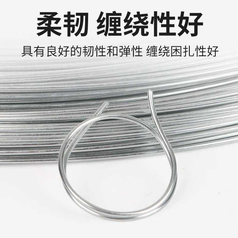 Beifute Galvanized Iron Wire Fixed Bundling Fine Iron Wire Anti-rust Electroplated Iron Wire No. 12 5kg 2.8mm Thick