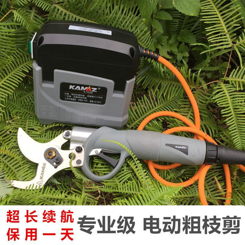 Shuchang Kamaz electric pruning shears high-power lithium battery alloy blade full copper multi-functional strong safety fully automatic Kamaz 3 cm two batteries one charge
