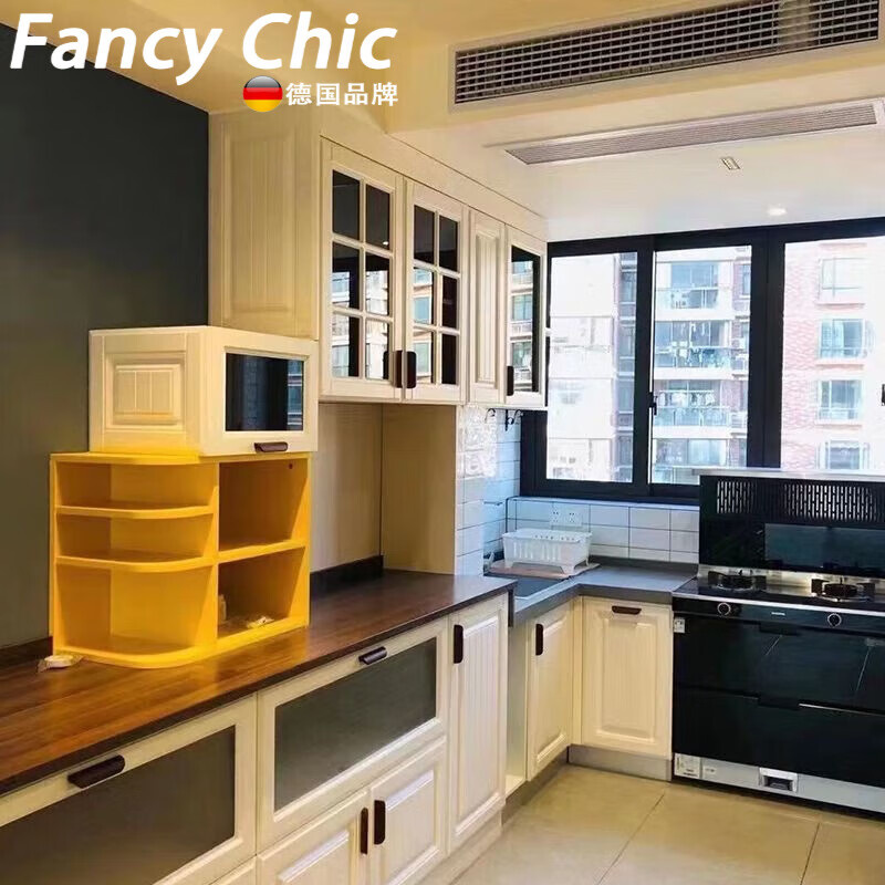 FANCYCHIC cabinet custom-made stove cabinet combination cabinet custom-made L-shaped U-shaped wall cabinet kitchen kitchen cabinet overall customization main picture
