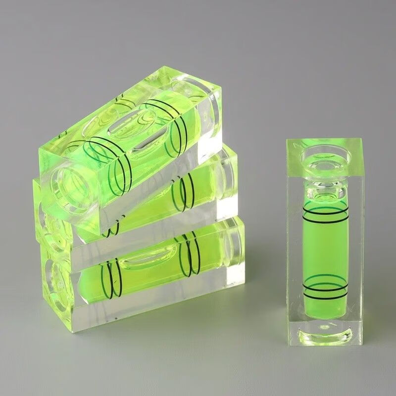 Qinkai 1200+ level small simple square level bubble level green water double line square large 3 pack green level