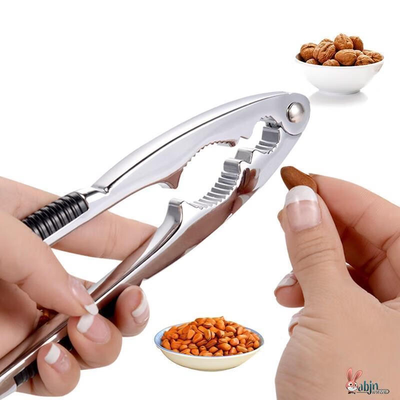 OEING stainless steel thickened walnut machine whole hazelnut peeling pliers black peach clamp nut hazelnut dried fruit pliers sheller basic model with needle