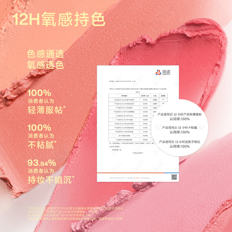 INTO YOU melting frost mist blush cream natural brightening not easy to melt base makeup birthday gift female New Year gift Year of the Horse CP02