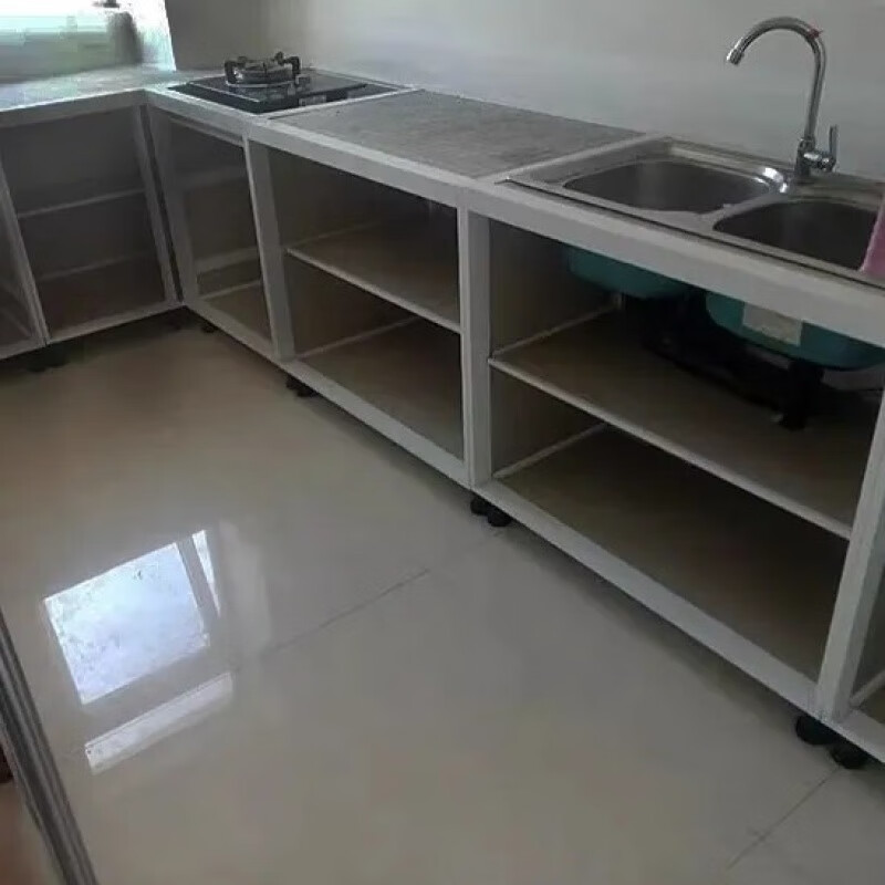 Vinoa kitchen cabinet ceramic frame kitchen household tile cabinet aluminum stove aluminum alloy waterproof customization length 830 height 680 depth 550