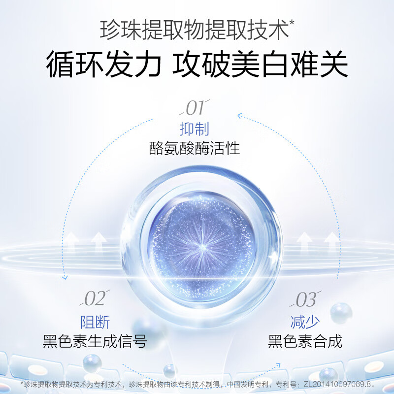 OSM (OSM) Pearl White Cleansing Toner Lotion Cream Set Cosmetic Gift Box New Year's Gift for Girlfriend