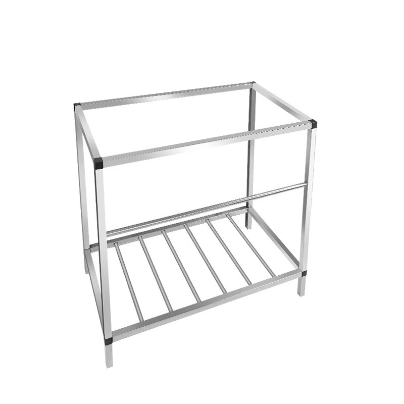 Pufan stainless steel sink bracket kitchen double-slot single-slot floor-standing custom-made thickened wash basin household integrated vegetable washing bracket suitable for sink 48 35 bracket