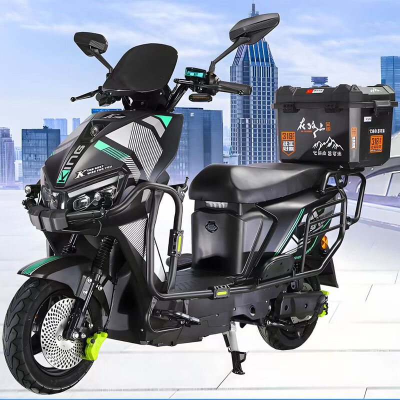 Blue Sky Mare Leopard Takeaway Electric Car Black Knight Electric Car 72 High Speed Battery Swap Long Distance Running King Pedal Battery Car Fishing Top Equipped with 72V40A Lithium Battery + Charge Boost 48