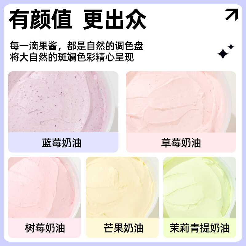 Facai Blueberry Jam 500g Baking Ingredients Fruit Jam Western Pastry Cream Cake Color Seasoning Western Sauce