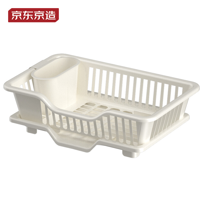 Made in Tokyo, bowl and plate storage rack, kitchen fruit and vegetable drain basket, bowl and chopstick storage box, chopstick tube, kitchen cooking utensils, white